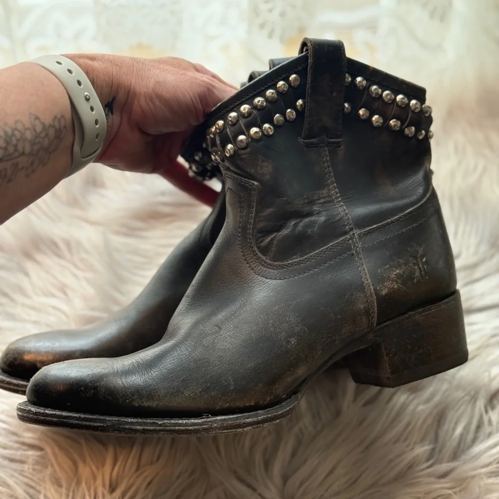 Frye Diana Cut Studded Booties - Picture 3 of 16
